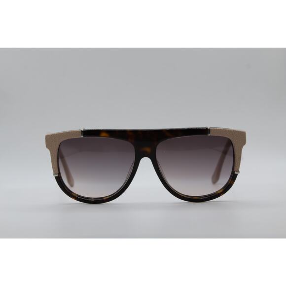 Balenciaga BA 25 Tan and Brown Tortoise Sunglasses - Picture 2 of 6